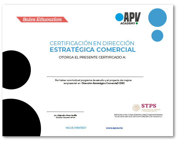 Certificación en Dirección Estratégica Comercial