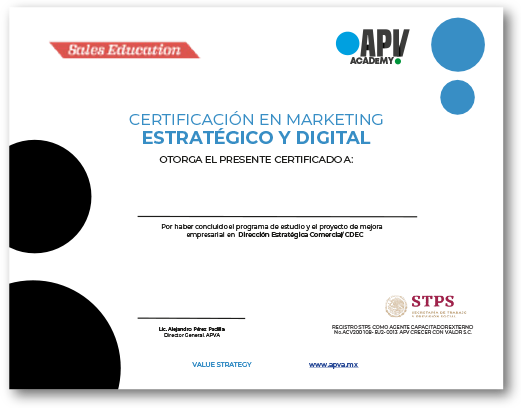 Certificación de marketing estratégico y digital